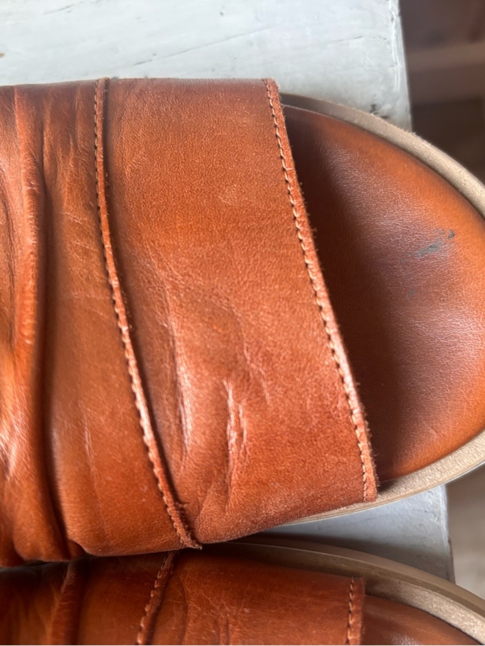MIZ MOOZ | leather wedged sandal | size 38 - Picture 5 of 5